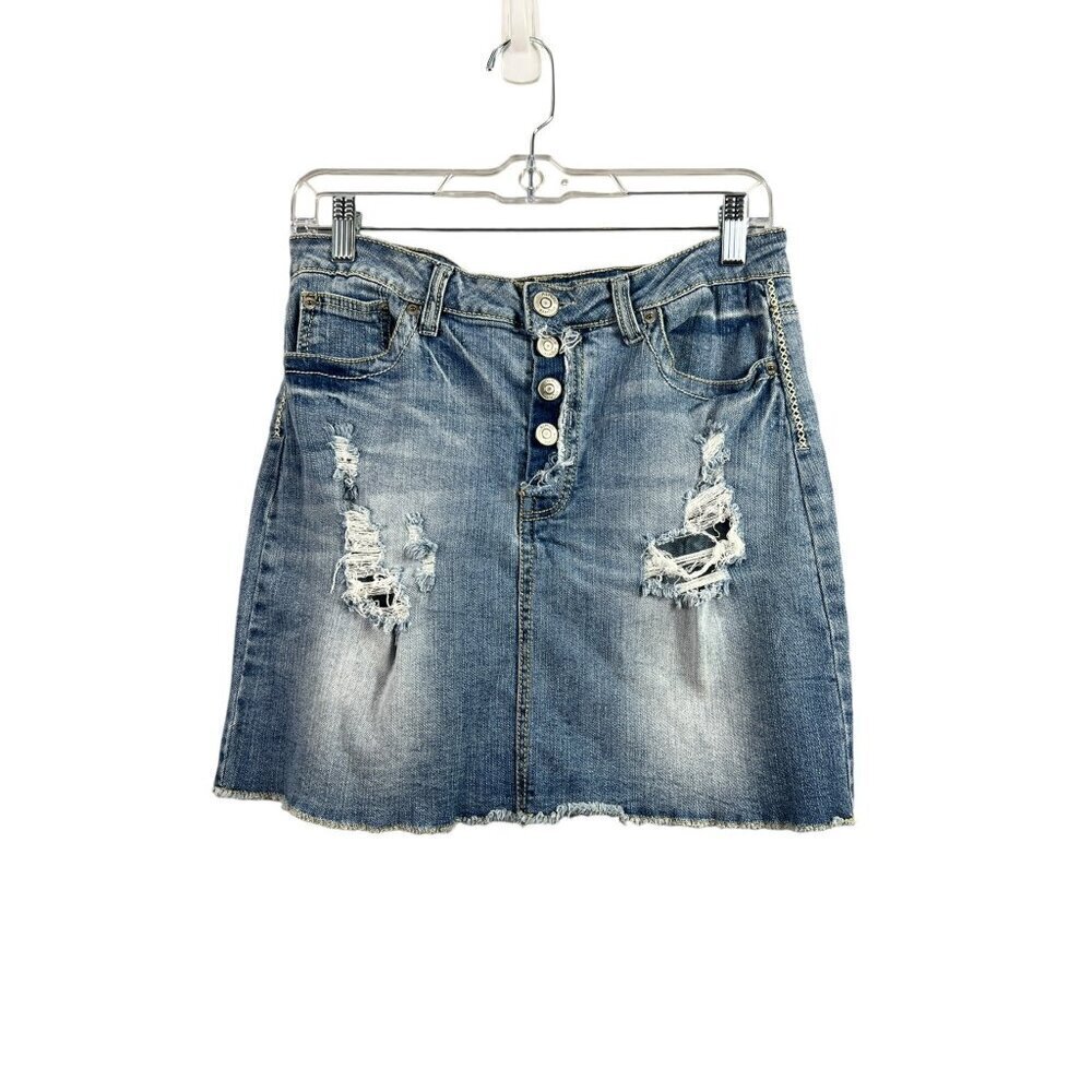 Almost Famous Women's Short Jean Skirt